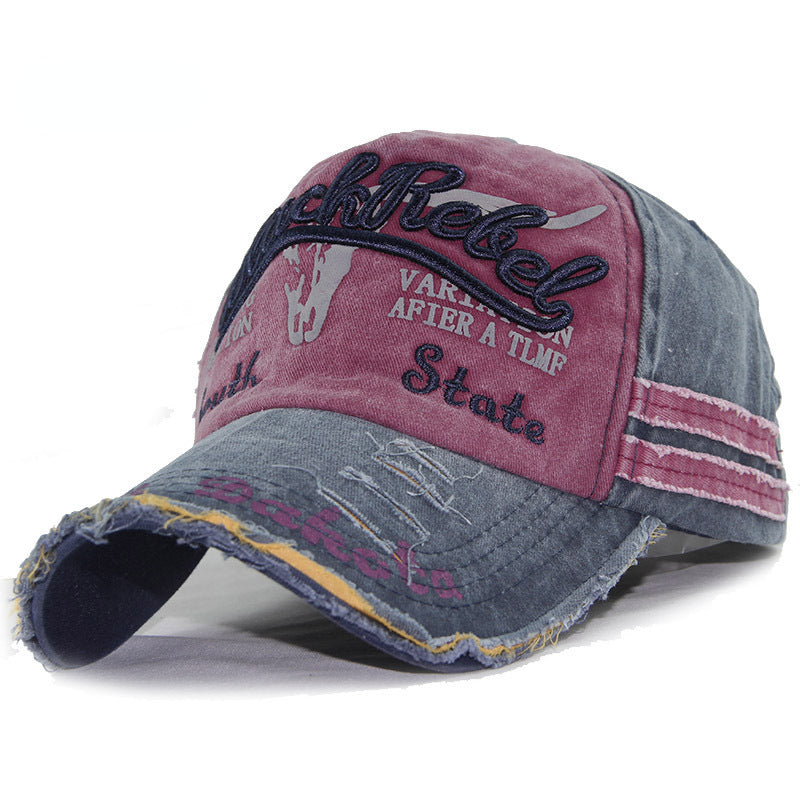 Wholesale Used Ox Head, Washed and Edged New Cotton Baseball Cap